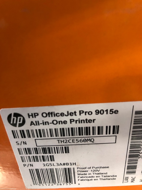 Photo 5 of HP OfficeJet Pro 9015e Wireless Color All-in-One Printer with bonus 6 months Instant ink with HP+ (1G5L3A),Gray 