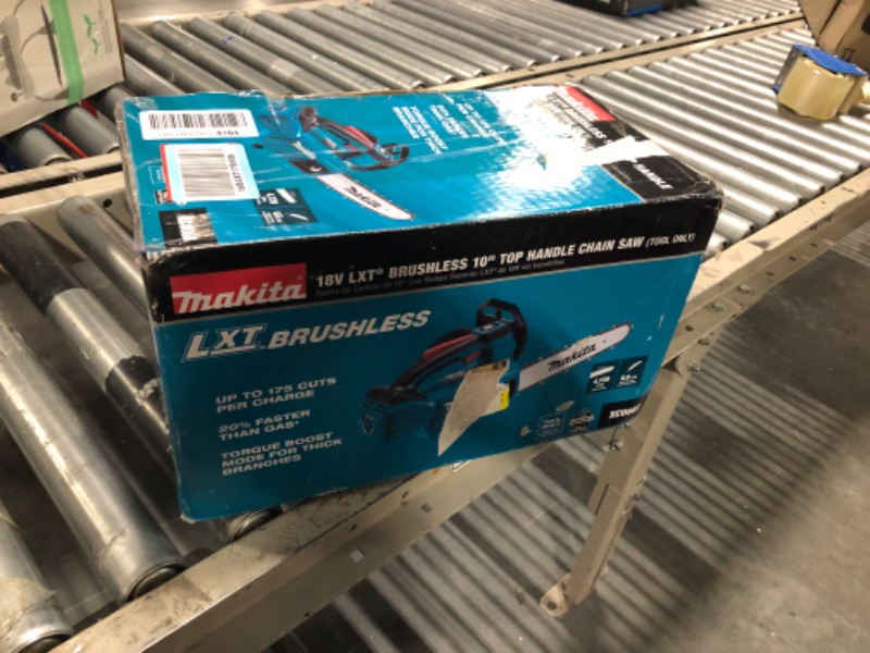 Photo 2 of Makita XCU06Z 18V LXT® Lithium-Ion Brushless Cordless 10" Top Handle Chain Saw, Tool Only