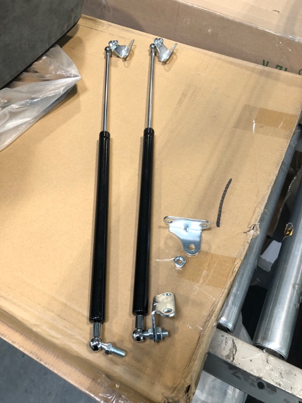 Photo 3 of 23 inch 67 LB Gas Prop Struts Shocks, 23" 300 N Lift-Support Gas Springs for RV Bed Camper Shell TV Cabinet Custom Window Floor Hatch Trap Door Box Lid with Mounting Brackets, 2Pcs Set ARANA 23 inch 67LB