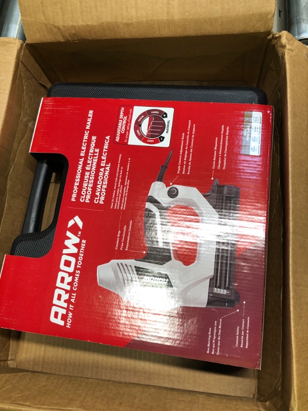 Photo 2 of Arrow ET200BN Electric Brad Nailer - Works with 18 Gauge Brad Nails up to 1-1/4 inch