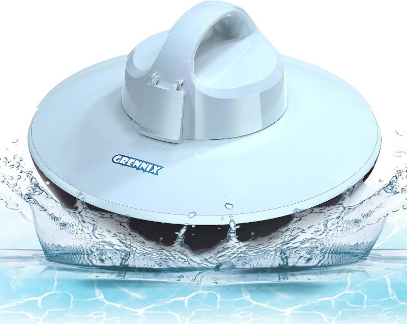 Photo 1 of 
GRENNIX Robotic Pool Vacuum Cleaner - Autonomous Pool Vacuum for Above & In-Ground Pools - Strong Suction, Self-Docking Underwater Skimmer with Top...