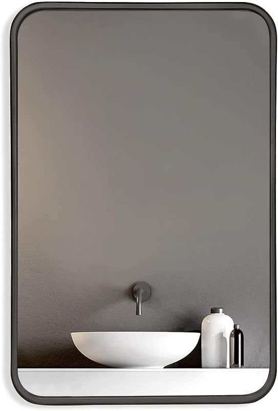 Photo 1 of 
HOWOFURN Oval Wall Mirror, 24x36 Oval Black Bathroom Mirrors, Wall Mounted Mirror, Oval Vanity Mirror Metal Frame, Vertical & Horizontal Hang, Ideal for Bathroom, Bedroom, Living Room, Entryway