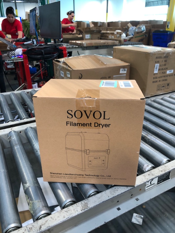 Photo 2 of Sovol Filament Dryer, SH01 Filament Dehydrator 3D Printer Spool Holder, Dry Box for Keeping Filament Dry During 3D Printing, Compatible with 1.75mm, 2.85mm Filament and PLA PETG TPU ABS Material White