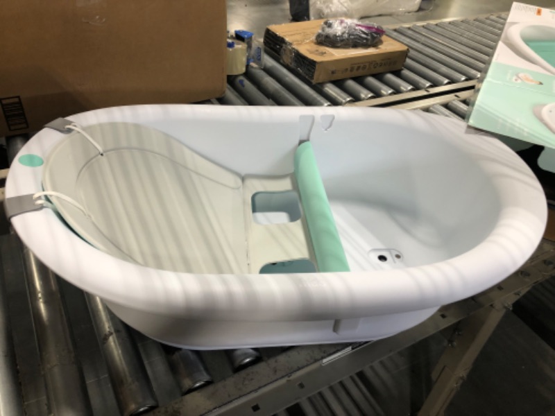 Photo 1 of 4-in-1 Grow-with-Me Bath Tub by Frida Baby Transforms Infant Bathtub to Toddler Bath Seat with Backrest for Assisted Sitting in Tub