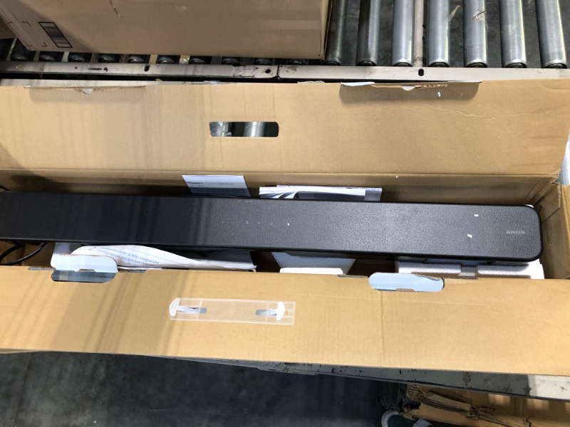 Photo 1 of Sony S100F 2.0ch Soundbar with Bass Reflex Speaker, Integrated Tweeter and Bluetooth, (HTS100F), easy setup, compact, home office use with clear sound black