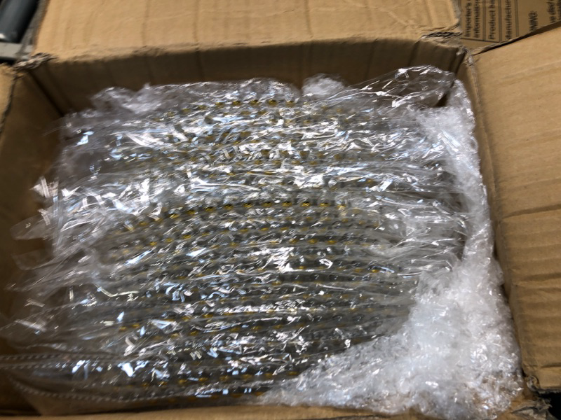 Photo 1 of 24 Pcs 12.6 Inch Gold Beaded Charger Plates Clear Acrylic Round Charger Plates Bulk Gold Beaded Rim Dinner Charger Plates Plastic Plate Chargers Table Decoration for Wedding Birthday Event Party