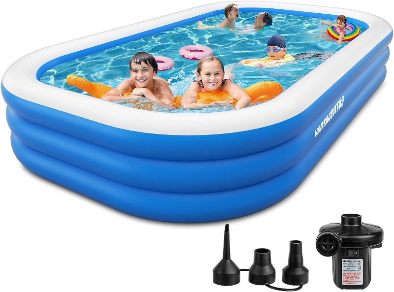 Photo 1 of 
Family Pool Inflatable with Pump - 130'' x 72'' x 22'' Vantacent89 Swimming Lounge Pools for Adults Family