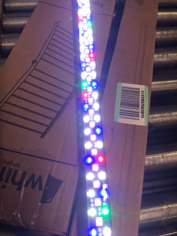 Photo 1 of hygger 24/7 Mode Submersible Aquarium LED Light, Full Spectrum Hidden Fish Tank Light with 3 Rows Beads 7 Colors Auto On Off Sunrise-Daylight-Moonlight, Adjustable Timer Brightness (23.6in 14W)