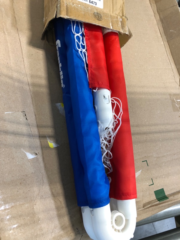 Photo 1 of Franklin Sports Kids Mini Soccer Goal Sets - Backyard + Indoor Mini Net and Ball Set with Pump - Portable Folding Youth Soccer Goal Sets for Kids + Toddlers - 24" x 16" Red/Blue/Yellow