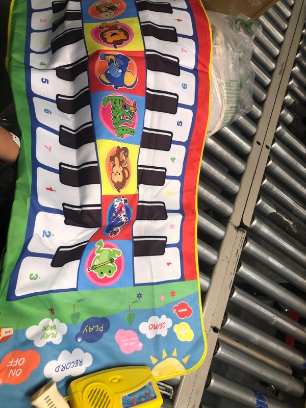 Photo 1 of Fivegoes Piano Mat for Toddlers 1-3, 44" X 20" Double Keyboard Music Floor Dance Mat 20 Keys with 8 Instrument Sounds, Learning Educational Toys Gifts for Baby Infant 6-12 12-18 Months Boys and Girls