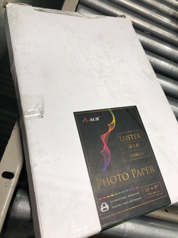 Photo 3 of A-SUB Premium Photo Paper Luster 13x19 Inch 66lb for Inkjet Printers 50 Sheets 13"x19"