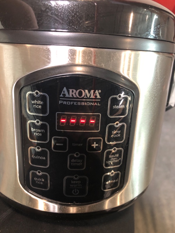 Photo 2 of Aroma Housewares ARC-954SBD Rice Cooker, 4-Cup Uncooked 2.5 Quart, Professional Version