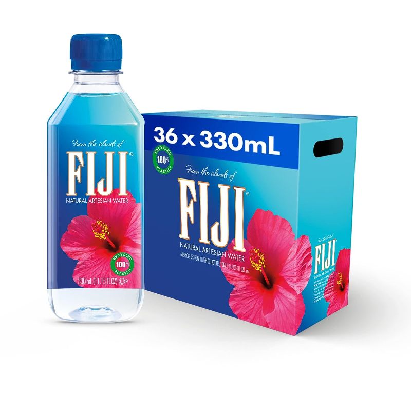 Photo 1 of 
FIJI Natural Artesian Bottled Water 330 mL / 11.15 Fl Ounce (Pack of 36)