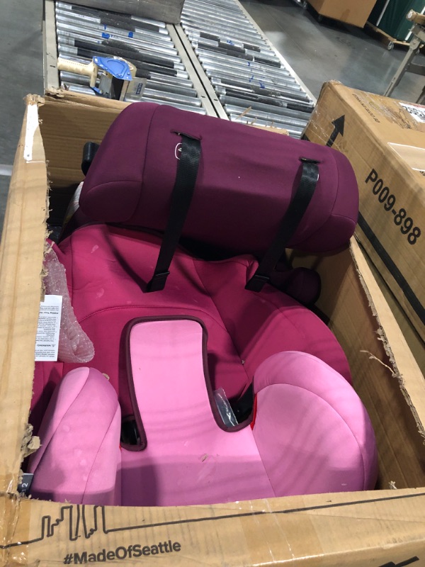 Photo 4 of Diono Cambria 2 XL 2022, Dual Latch Connectors, 2-in-1 Belt Positioning Booster Seat, High-Back to Backless Booster with Space and Room to Grow, 8 Years 1 Booster Seat, Pink NEW! Pink