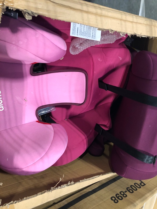 Photo 2 of Diono Cambria 2 XL 2022, Dual Latch Connectors, 2-in-1 Belt Positioning Booster Seat, High-Back to Backless Booster with Space and Room to Grow, 8 Years 1 Booster Seat, Pink NEW! Pink