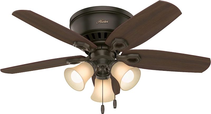 Photo 1 of Hunter Builder Low Profile 42 Hugger Indoor Ceiling Fan - Bronze