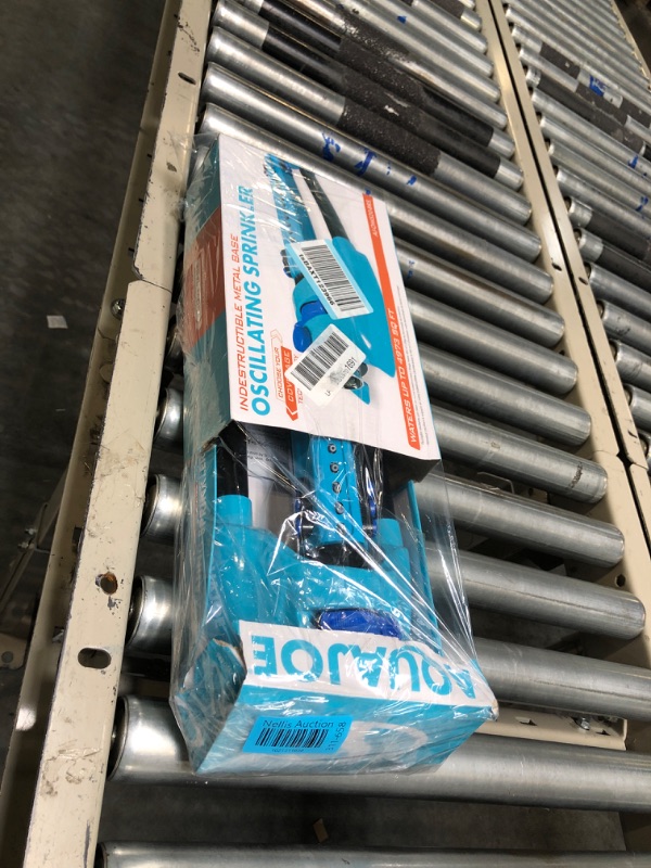 Photo 1 of Aqua Joe AJ-OMS20-BRS Indestructible Metal Base Oscillating Sprinkler | Customizable Coverage | 4973 sq ft Max Coverage