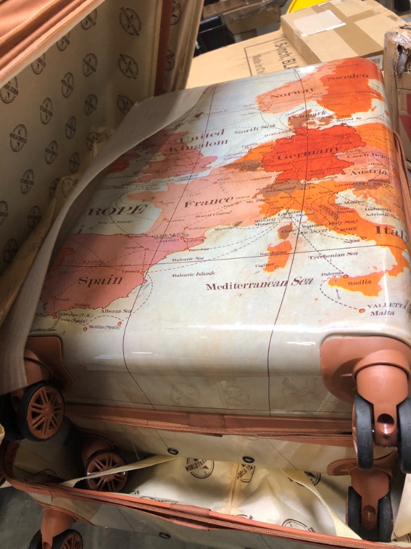 Photo 3 of World Traveler Europe 4-Piece Spinner Luggage Set with TSA Lock, Brown