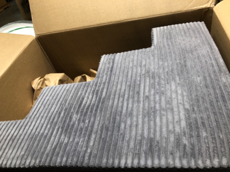 Photo 1 of Best Pet Supplies Foam Pet Steps for Small Dogs and Cats, Portable Ramp Stairs for Couch, Sofa, and High Bed Climbing, Non-Slip Balanced Indoor Step Support, Paw Safe - Gray, 4-Step (H: 18") Gray 4-Step (H: 18")