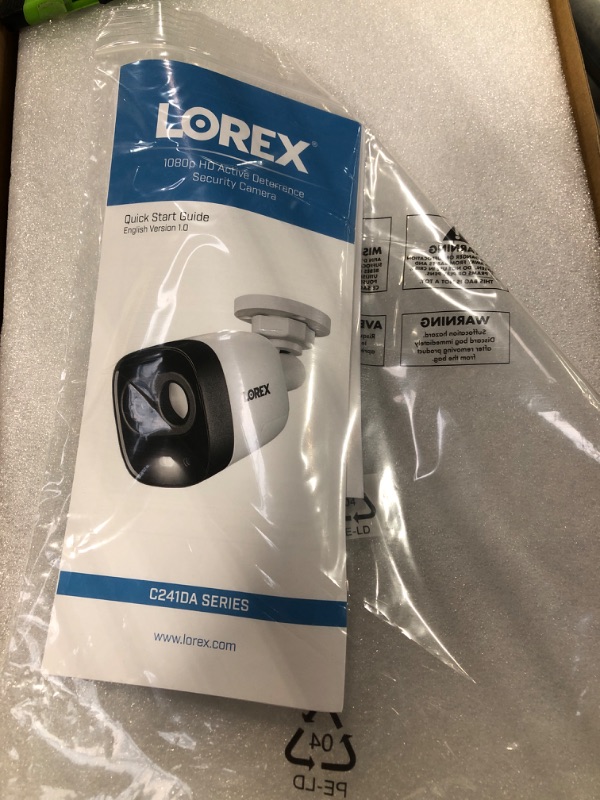 Photo 1 of Lorex Indoor/Outdoor 1080p Analog Security Camera, Add-On Bullet Camera for Wired Surveillance System, Active Deterrence and Night Vision, 4 Bullet Cameras