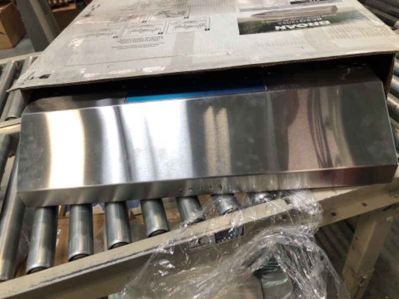 Photo 1 of Broan® Glacier 30-Inch Convertible Under-Cabinet Range Hood, 375 Max Blower CFM, Stainless Steel