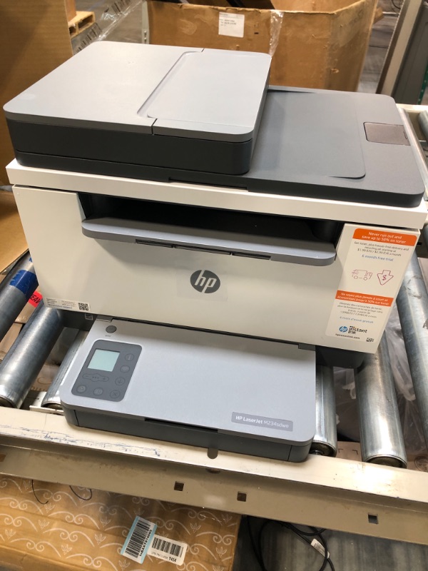 Photo 1 of HP LaserJet MFP M234sdwe Wireless Black and White All-in-One Printer with built-in Ethernet & fast 2-sided printing, HP+ and bonus 6 months Instant Ink (6GX01E)
