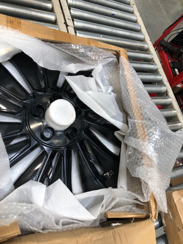 Photo 2 of Model y Wheel Covers 19 inch?4pcs Replacement Hub Caps Compatible with Tesla Model Y (19in Model y- Style 2)