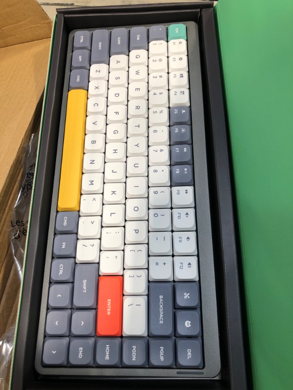 Photo 1 of nuphy Air75 Mechanical Keyboard, 75% Low Profile Wireless Keyboard, Supports Bluetooth 5.0, 2.4G and Wired Connection, Compatible with Windows and Mac OS Systems-Gateron Brown Switch