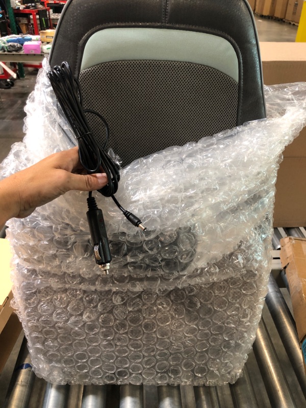 Photo 1 of RENPHO Back Massager, S-Shaped Shiatsu Massage Seat Cushion with Vibration, Heat, Deep Kneading Rolling, Massage Chair Pad for Shoulder, Waist,Hips,Muscle Pain Relief, Home/Office Gray