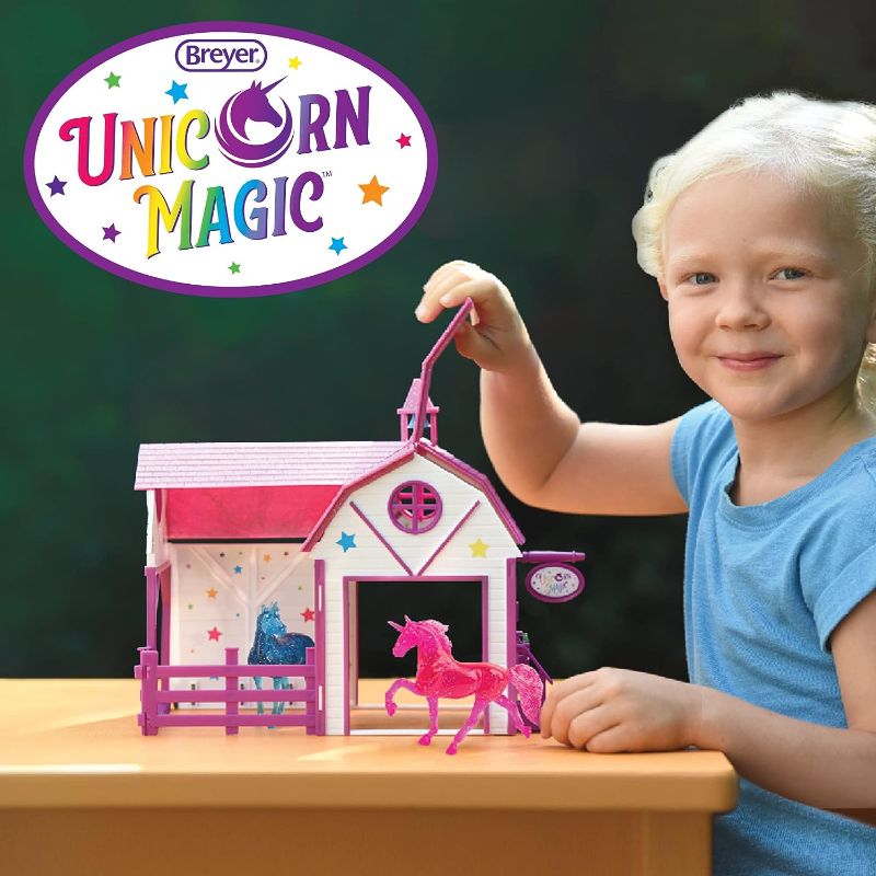 Photo 1 of Breyer Unicorn Magic Sparkle Playset 59220, Multicolor, 00