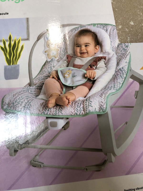 Photo 1 of Ingenuity Keep Cozy 3-in-1 Grow with Me Vibrating Baby Bouncer Seat & Infant to Toddler Rocker - Spruce, Newborn and up