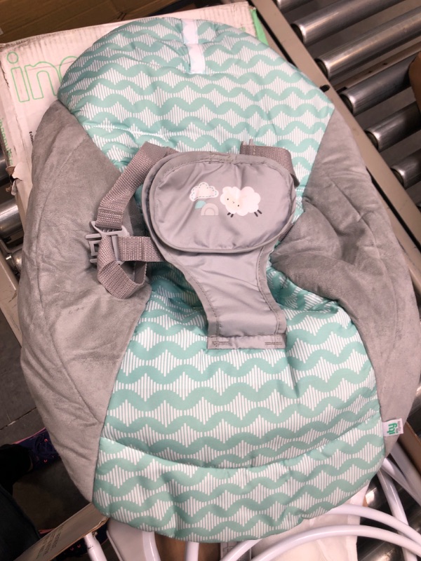 Photo 1 of Ity by Ingenuity Swingity Swing Easy-Fold Portable Baby Swing, Goji, Blue