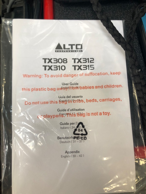 Photo 4 of Alto Professional TX308 and Bluetooth Total 2 - 350W 8 Inch Powered PA Speaker and XLR Rechargeable Bluetooth Receiver for Audio Mixer Setups TX3 Series with Bluetooth 8" woofer