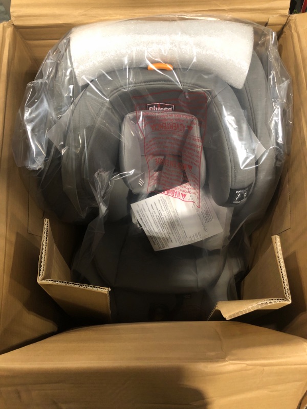 Photo 1 of Chicco OneFit ClearTex All-in-One Car Seat, Rear-Facing Seat for Infants 5-40 lbs, Forward-Facing Car Seat 25-65 lbs, Booster 40-100 lbs, Convertible Car Seat | Drift/Grey
