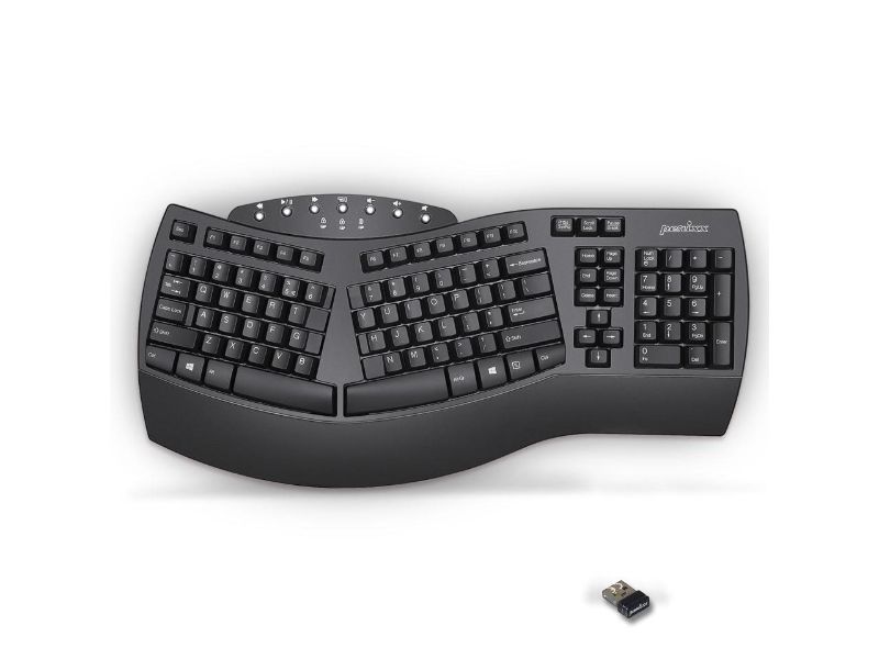 Photo 1 of Perixx PERIBOARD-612B Wireless 2.4G & Bluetooth Ergonomic Split Keyboard for Windows & MacOS
