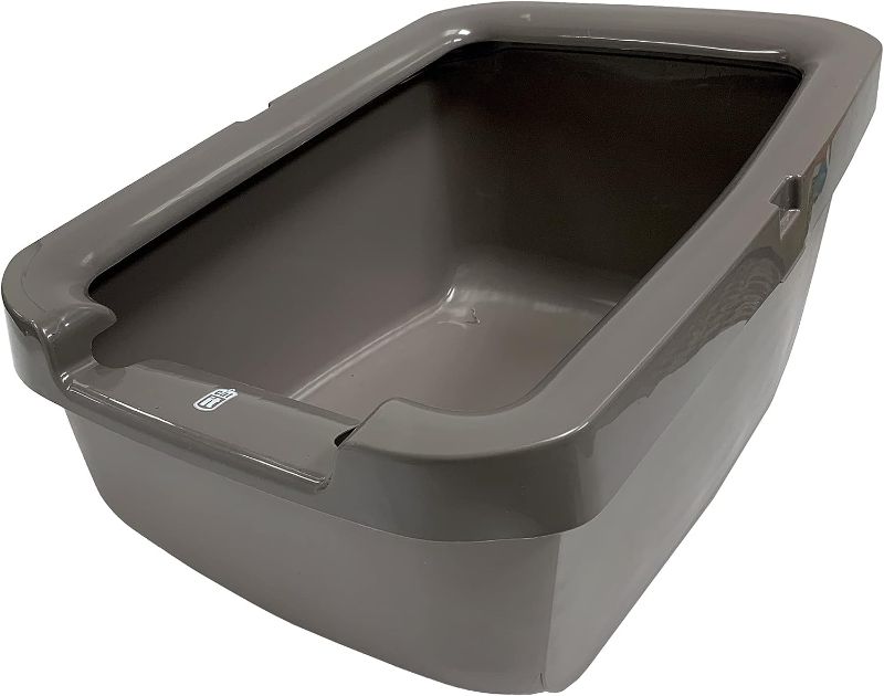 Photo 1 of Catit Cat Litter Large Pan, Gray, 58702