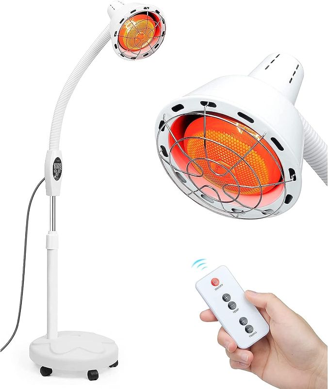 Photo 1 of Infrared Light Stand, 275W Red Light Near Infrared Heat Lamp with Flexible Arm and Remove Control