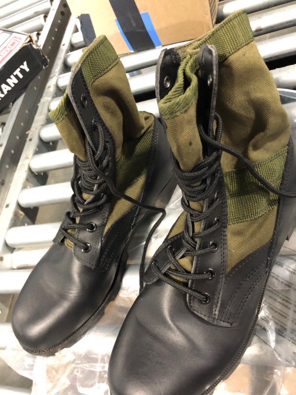 Photo 4 of CamoOutdoor US Army Combat Vietnam Era Jungle Mens Boots Military Panama Sole Olive