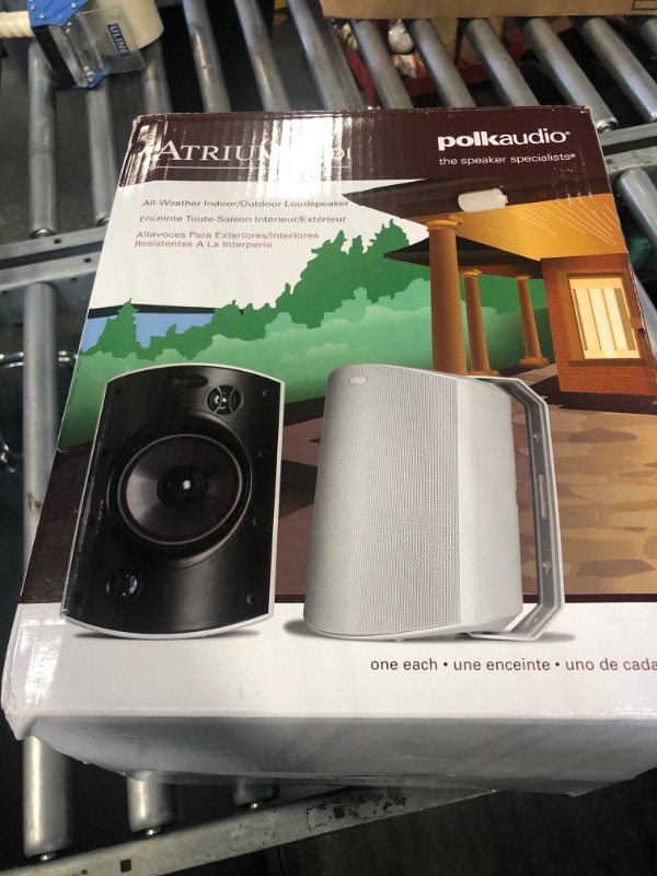 Photo 1 of Polk Audio Atrium 8 SDI Flagship Outdoor All-Weather Speaker (White) - Use as Single Unit or Stereo Pair | Powerful Bass & Broad Sound Coverage