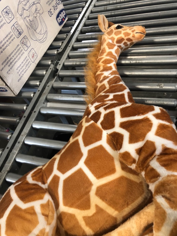 Photo 3 of Melissa & Doug Giant Cheetah - Lifelike Stuffed Animal (Stands Nearly 3 Feet Tall) & Giant Giraffe - Lifelike Stuffed Animal (Over 4 feet Tall)