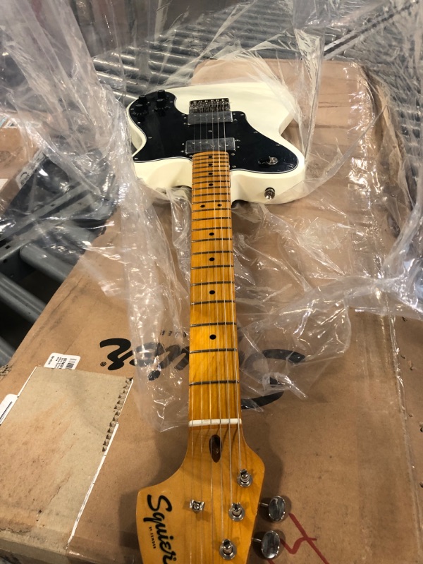 Photo 1 of Squier Classic Vibe 70s Deluxe Telecaster Electric Guitar, Olympic White, Maple Fingerboard