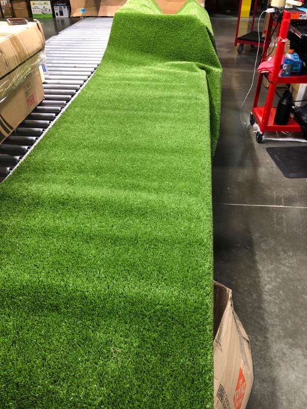 Photo 1 of Artificial Grass Turf Pet Grass Fake Grass Rug 3FT x 12FT, 1.38inch Pile Height High Density Faux Grass Indoor Outdoor Synthetic Grass Lawn Carpet,Non Toxic Astroturf,Custom Size Provided 3 x 12ft
