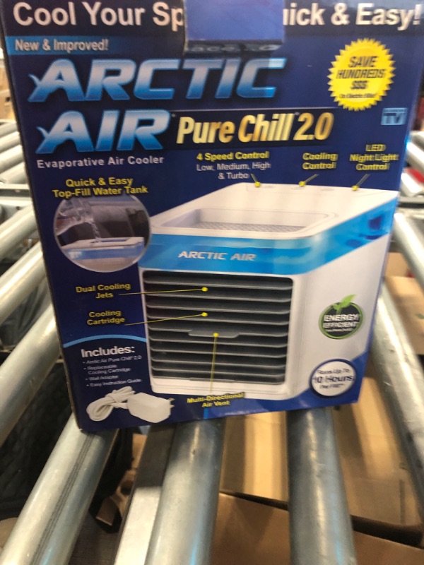 Photo 4 of Arctic Air Pure Chill 2.0 Evaporative Air Cooler by Ontel - Powerful, Quiet, Lightweight and Portable Space Cooler with Hydro-Chill Technology For Bedroom, Office, Living Room & More