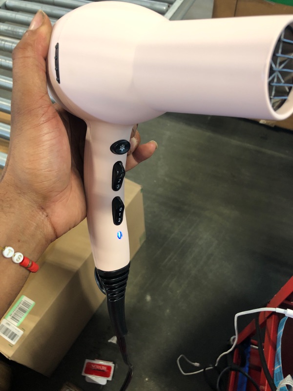Photo 1 of L'ANGE HAIR Soleil Professional Hair Dryer | 1875 Watt Fast Drying Hair Dryer | Blow Dryer with 3 Heat Settings | Best Lightweight Hair Dryer with Diffuser for Smooth Blowouts | Pink Hairdryer Legacy