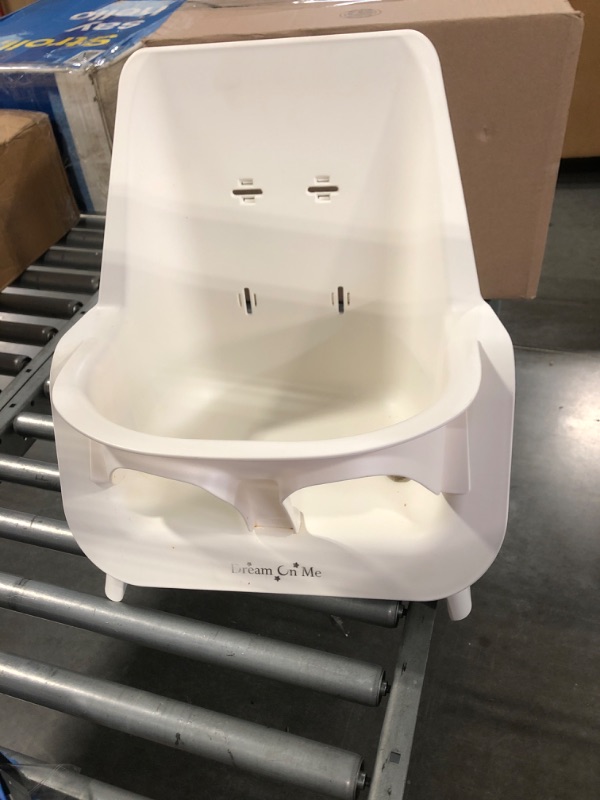 Photo 1 of Baby High Chair with Double Removable Tray for Baby/Infants/Toddlers, 3-in-1 Wooden High Chair/Booster/Chair | Grows with Your Child | Adjustable Legs | Modern Wood Design | Easy to Assemble Ivory