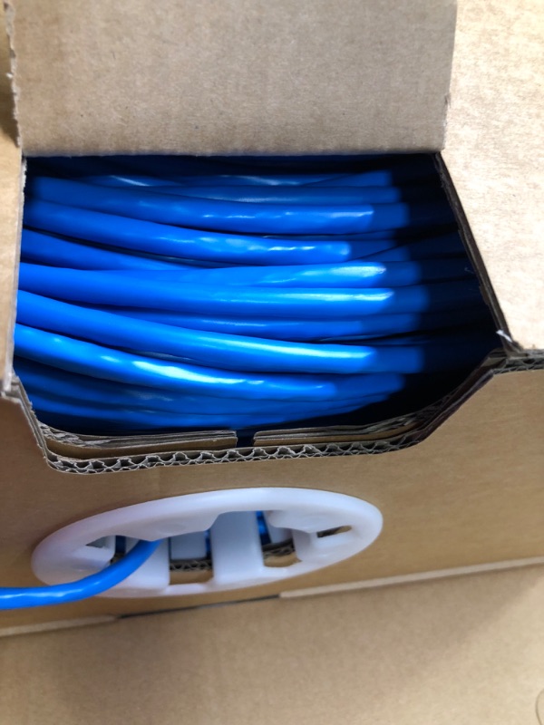 Photo 4 of CAT6 Plenum (CMP) Cable 1000FT | Network Analyzer Test Passed | 23AWG 4Pair, Solid 550MHz Network Cable 10Gigabit UTP, Available in Blue, White, Green, Gray, Black, Red & Yellow Color (Blue)