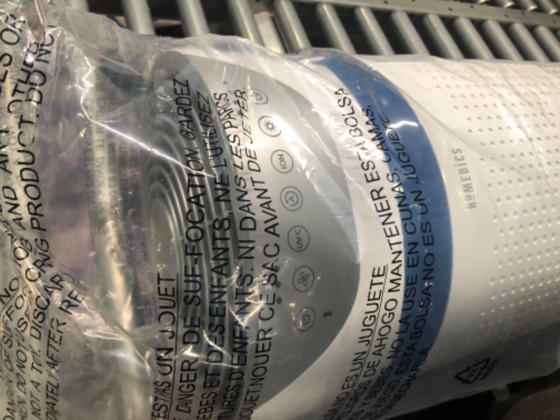 Photo 3 of BREATHE EASIER – The Homedics 5-in-1 UV-C Air Purifier reduces pollen, pet dander, germs, smoke, and more with 5 lines of defense to achieve clean air for all; perfect as a large room air purifier and for spaces up to 1,192 sq. ft