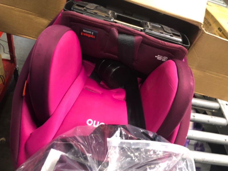 Photo 4 of Diono Radian 3RX 3-in-1 Rear and Forward Facing Convertible Car Seat, Adjustable Head Support & Infant Insert, 10 Years 1 Car Seat Ultimate Safety and Protection, Slim Fit 3 Across, Pink Blossom