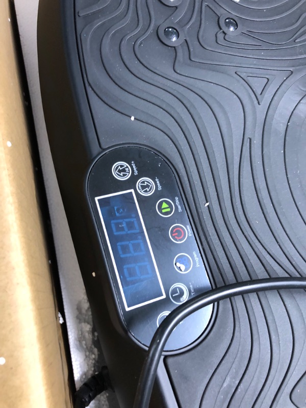 Photo 1 of AXV Vibration Plate Exercise Machine Whole Body Workout Vibrate Fitness Platform Lymphatic Drainage Machine for Weight Loss Shaping Toning Wellness Home Gyms Workout BOAT-BLACK