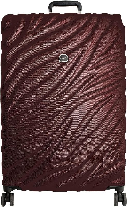 Photo 1 of DELSEY PARIS Alexis Lightweight Luggage, Large Expandable Spinner Double Wheel Hardshell Suitcases with TSA Lock, Burgundy, Checked-Large 29-Inch
